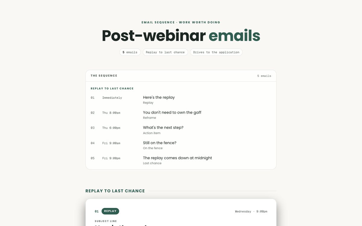 Post-webinar preview