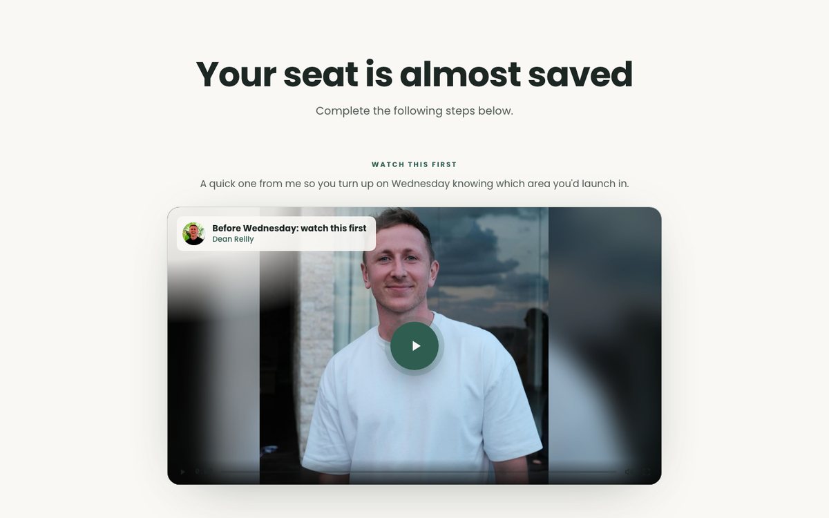 Thank-you page preview